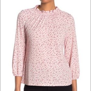 Adrianna Papell Moss Crepe Blouse